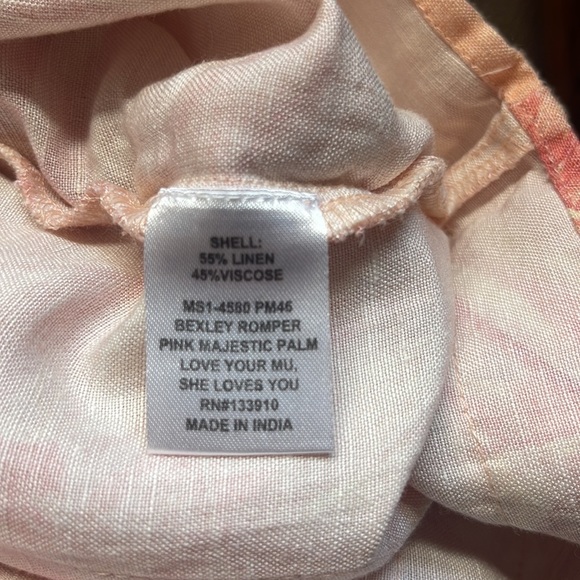 Show Me Your MuMu Bexley Pink Majestic Palm Romper - Picture 9 of 9